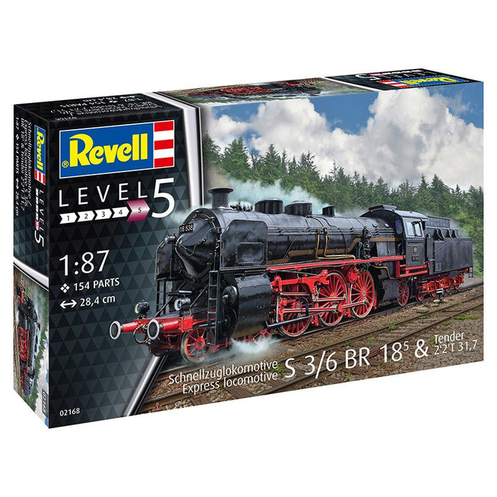 Revell 1:87 Express Locomotive S3/6 BR18(5) With Tender 2.2T