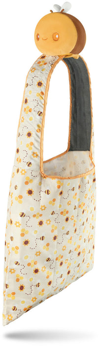 Plushie Tote Bag - Yellow Bees & Honeycomb and Yellow Bee
