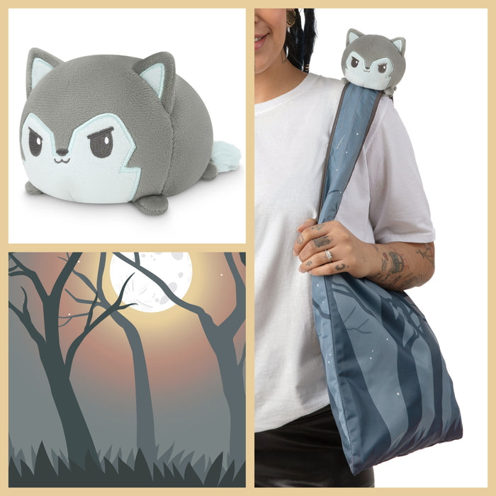 Plushie Tote Bag - Grey Forest and Grey Wolf
