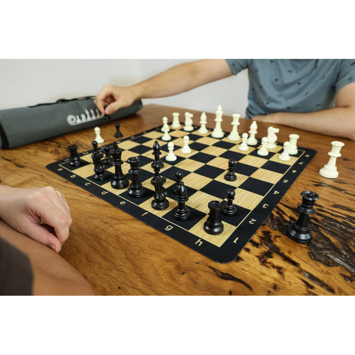 LPG Classics Club - Chess Set Black Woodgrain