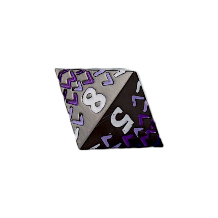 Metal RPG Dice - Dragon Purple