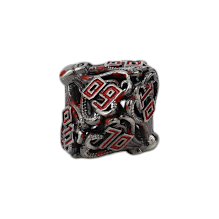 Metal RPG Dice - Tentacular Bloodied Metal