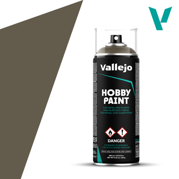 Vallejo 28005 Aerosol US Olive Drab 400ml Hobby Spray Paint