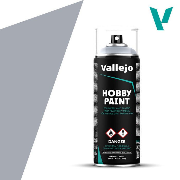 Vallejo 28021 Aerosol Silver 400ml Hobby Spray Paint