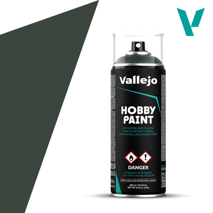 Vallejo 28026 Aerosol Dark Green 400ml Hobby Spray Paint
