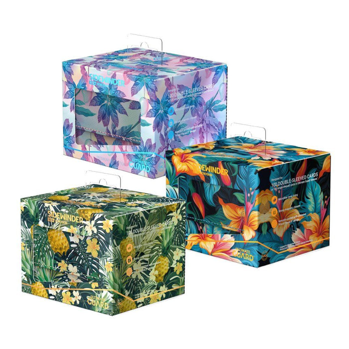 Ultimate Guard Deck Box Sidewinder 100+ Floral Places - Tulum Blue