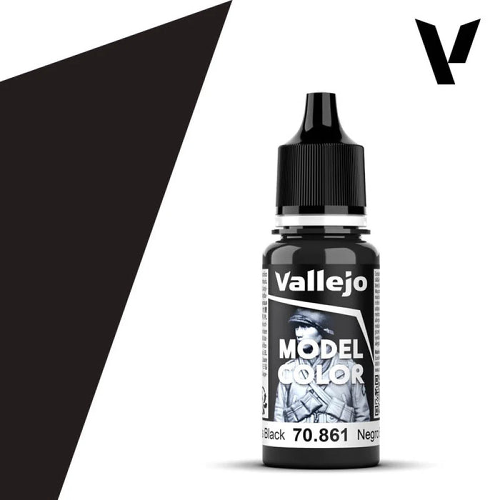 Vallejo 70861 Model Colour Glossy Black 18ml Acrylic Paint