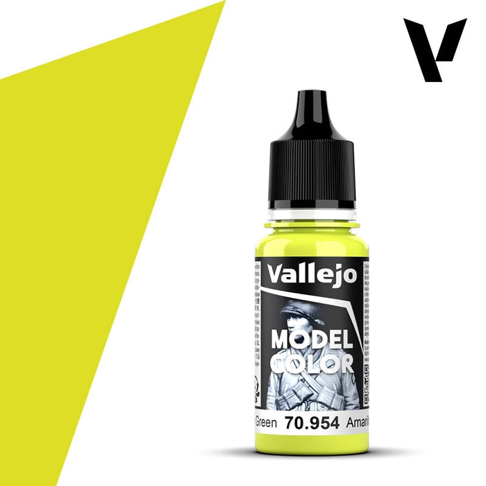 Vallejo 70954 Model Colour Yellow Green 18ml Acrylic Paint