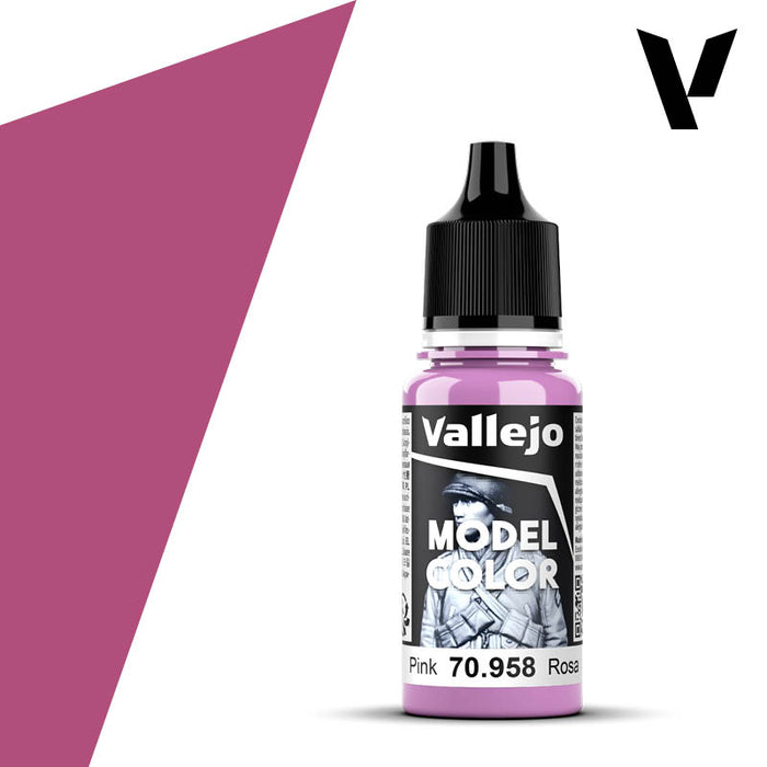 Vallejo 70958 Model Colour Pink 18ml Acrylic Paint