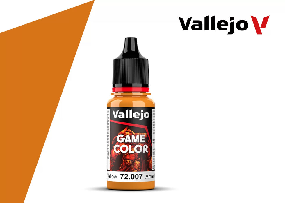 Vallejo 72007 Game Colour Gold Yellow 18ml Acrylic Paint