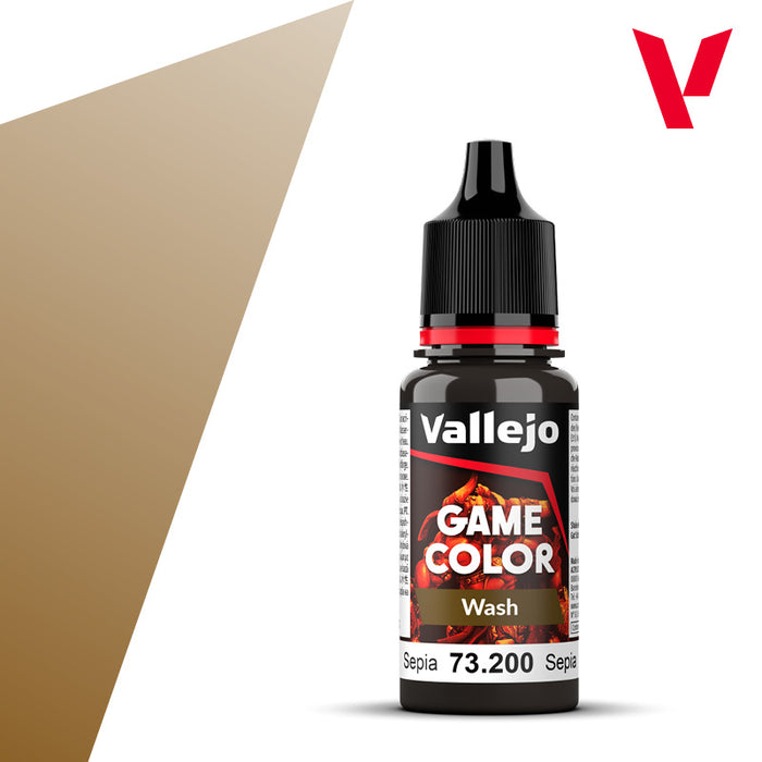 Vallejo 73200 Sepia Wash 18ml