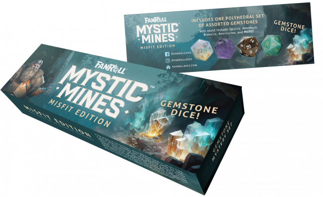 MDG 16mm Gemstone Polyhedral Dice Set: Misfit Mystic Mines Blind Box