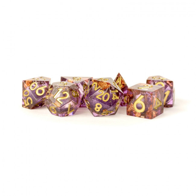 MDG 16mm Polyhedral Dice Set: Liquid Core Aether Abstract
