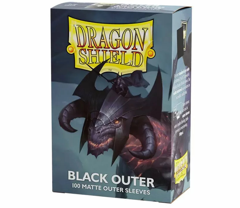Dragon Shield Matte 100 Outer Sleeve - Black