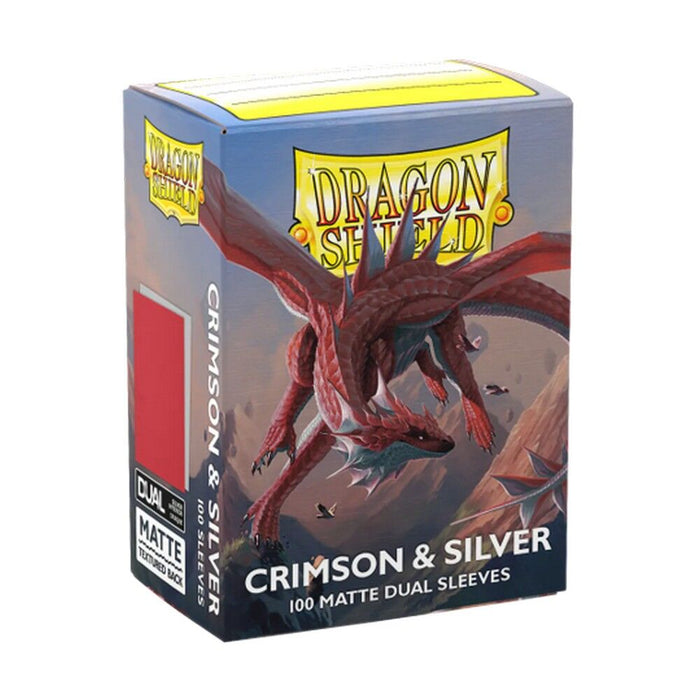 Dragon Shield Matte Dual - Crimson & Silver
