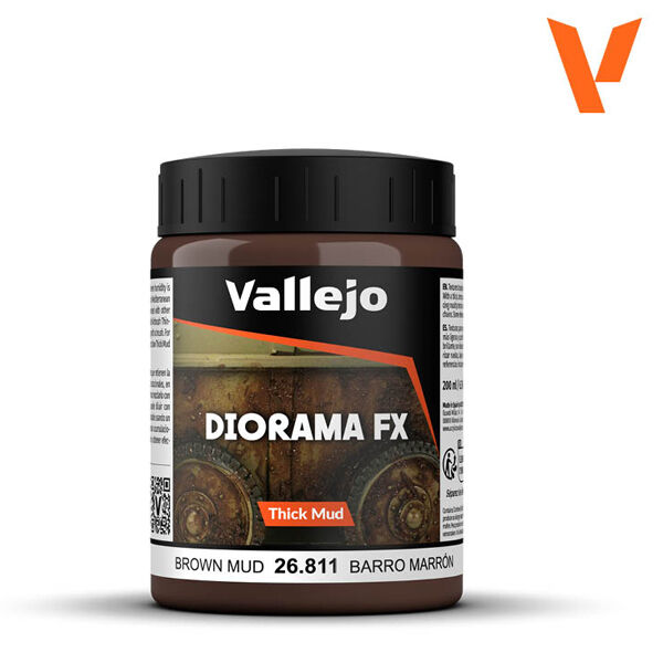 Vallejo 26811 Diorama Effects Brown Thick Mud 200ml