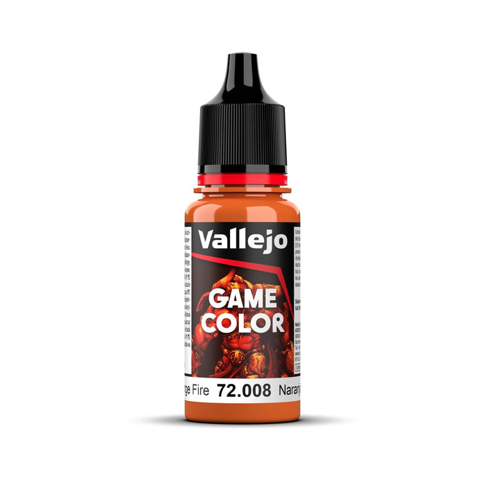 Vallejo 72008 Game Colour Orange Fire 18ml Acrylic Paint