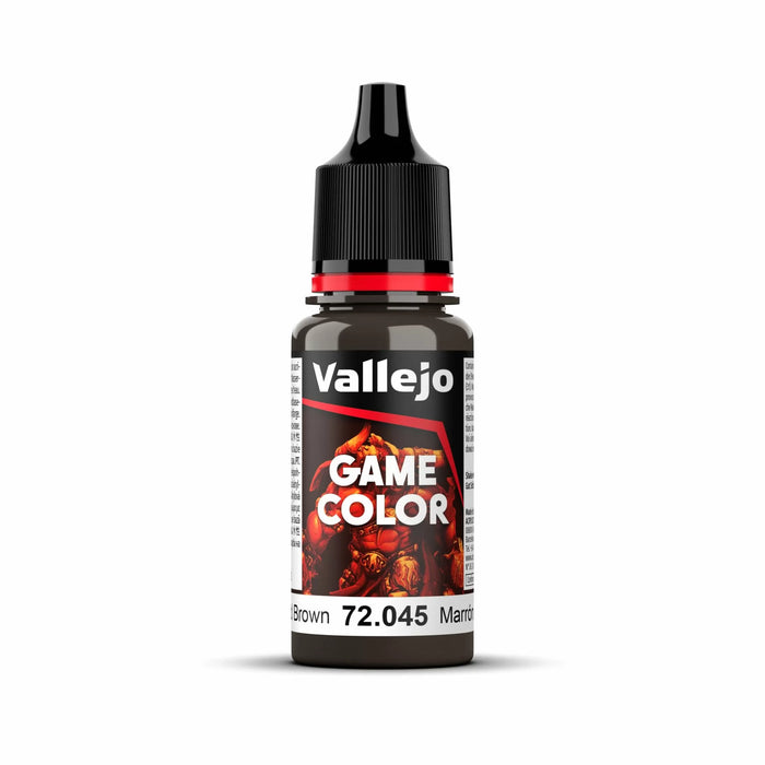 Vallejo 72045 Game Colour Charred Brown 18ml Acrylic Paint