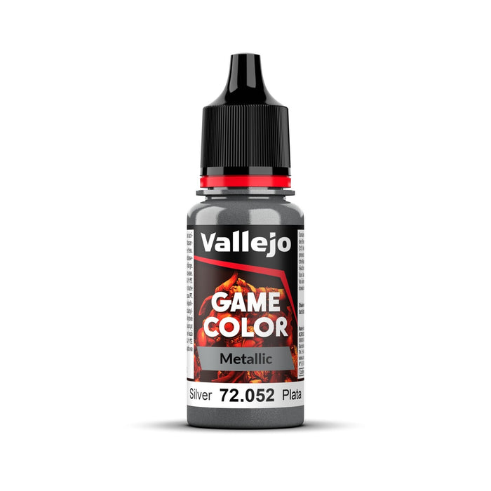 Vallejo 72052 Game Colour Silver 18ml Acrylic Paint