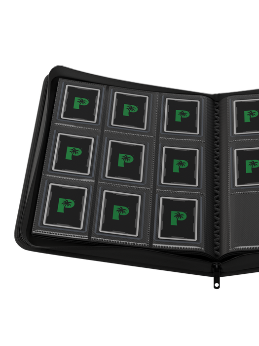 Collectors Series 9 Pocket Zip Top Loader Binder - BLACK