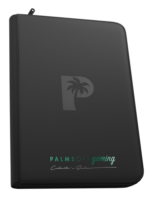 Collectors Series 9 Pocket Zip Top Loader Binder - BLACK