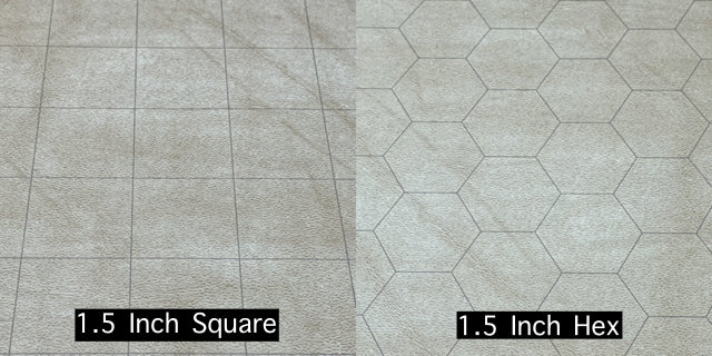 Reversible Megamat - Squares & Hexes 38mm