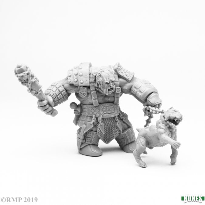Reaper: Bones: Fire Giant Huntsman with Hell Hound