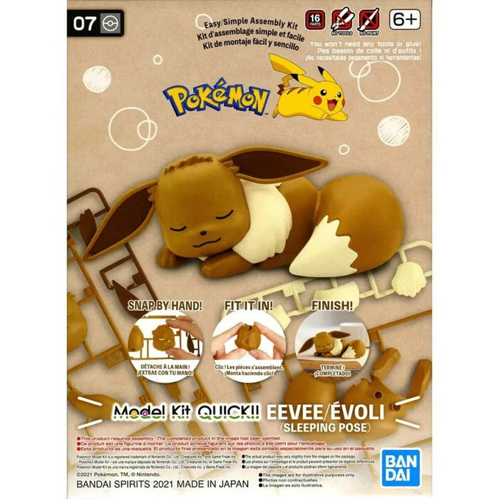 Pokemon Model Kit 07 EEVEE (Sleeping Pose)