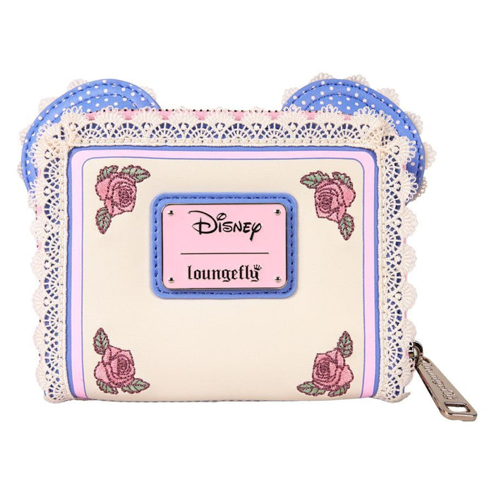 Loungefly - Disney: Minnie Floral & Lace Ears Zip Around Wallet