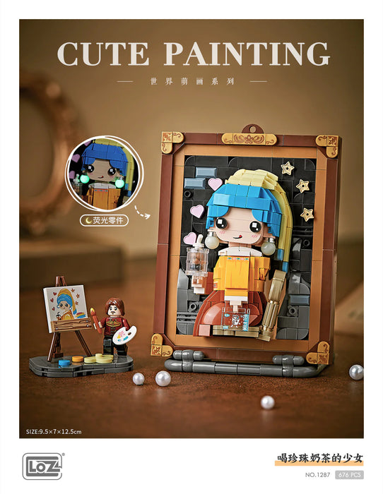 LOZ Cute Girl with a Pearl Earring Painting