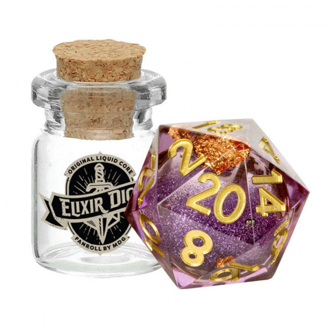 MDG Individual d20 Dice: Liquid Core Aether Abstract