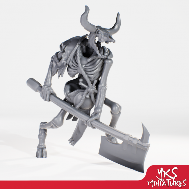 YKS Miniatures - Minotaur Skeleton
