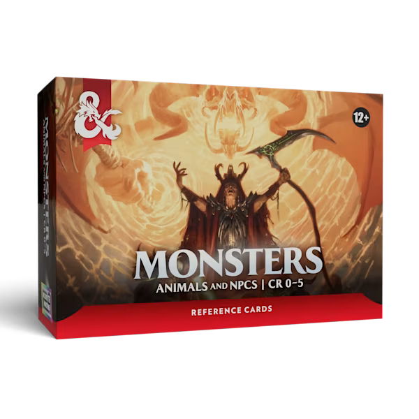 D&D Reference Cards - Monsters: Animals and NPCs