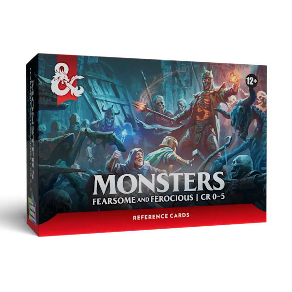 D&D Reference Cards - Monsters: Fearsome and Ferocious