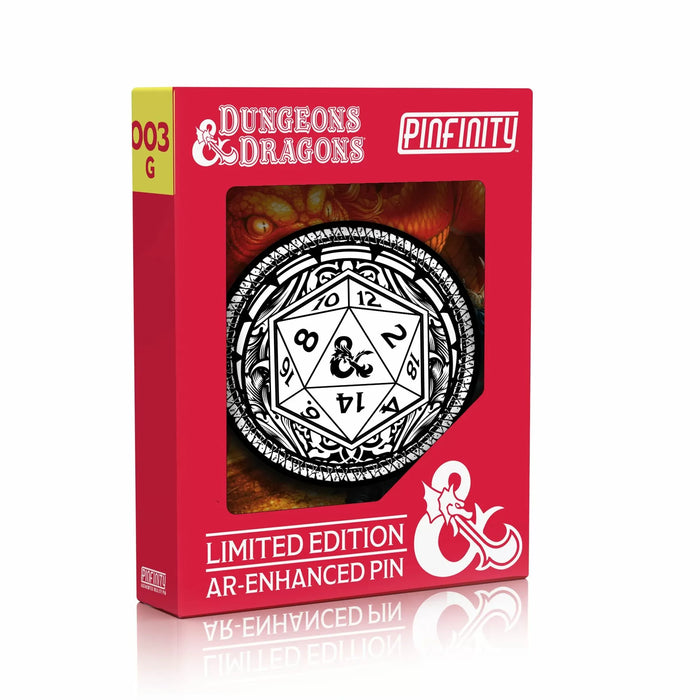 Pinfinity - D&D Classic Glow in the Dark D20 AR Pin