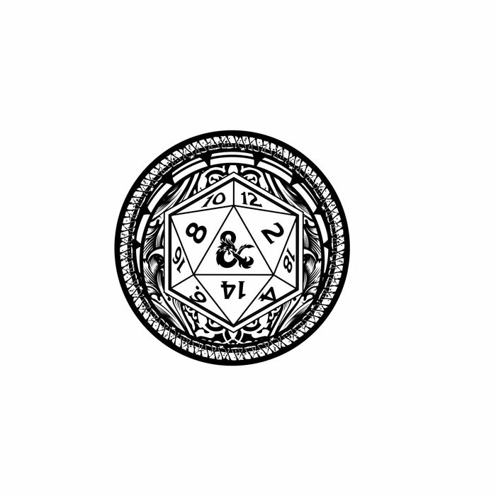 Pinfinity - D&D Classic Glow in the Dark D20 AR Pin