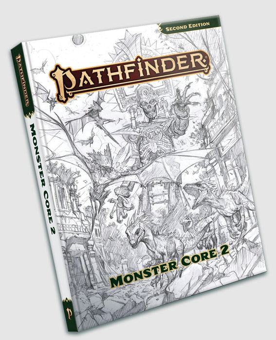 Pathfinder 2nd: Monster Core 2 Sketch Cover