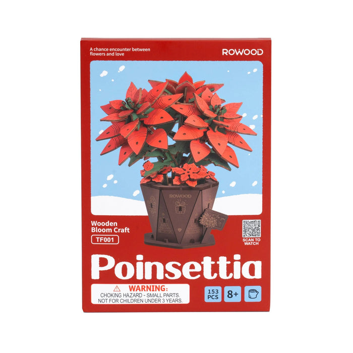 Robotime Wood Bloom Poinsettia