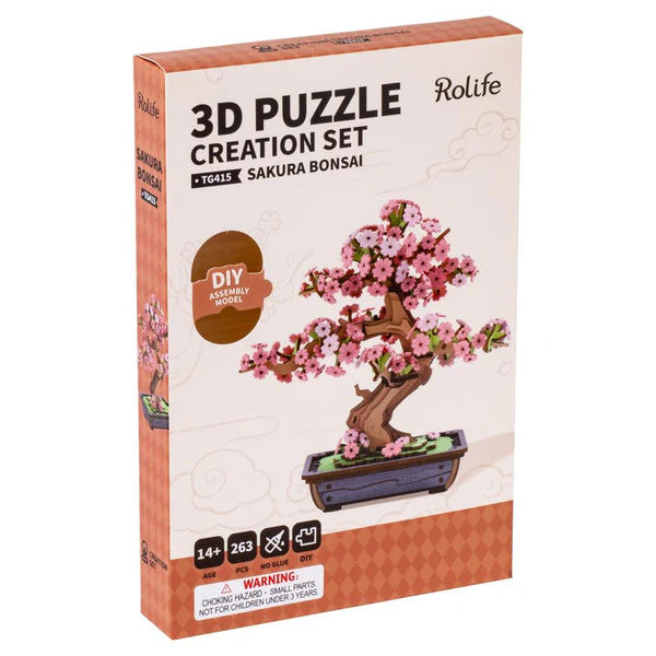 Rolife 3D Wooden Puzzle - Sakura Bonsai