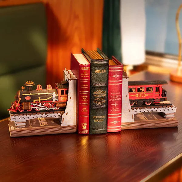 DIY Bookends - Century Train