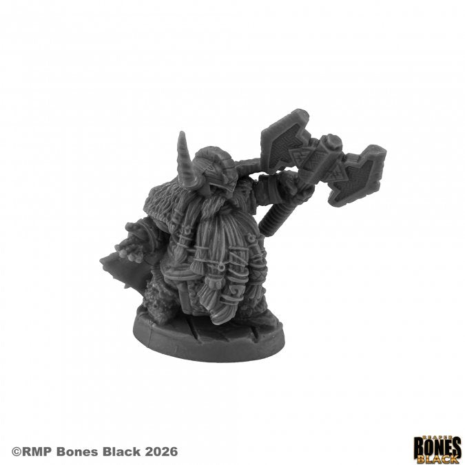Reaper: Bones Black: Dwarf King Hargrim Axehelm