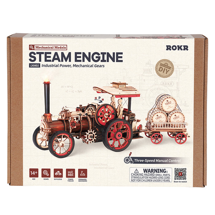 3D Wooden Puzzle - Steam Engine