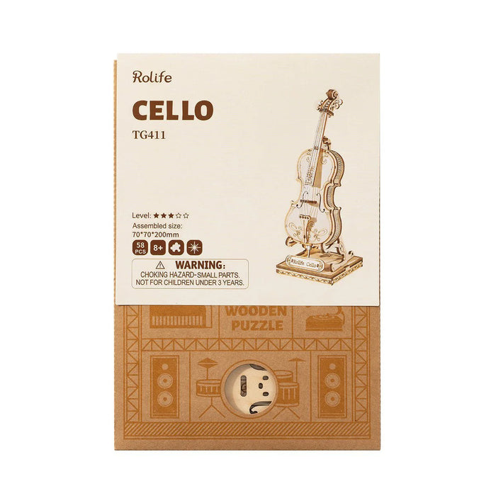 Robotime 3D Wooden Puzzle - Cello