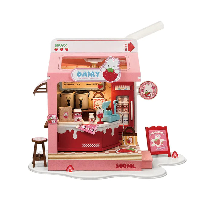 DIY Mini House Strawberry Milk Box