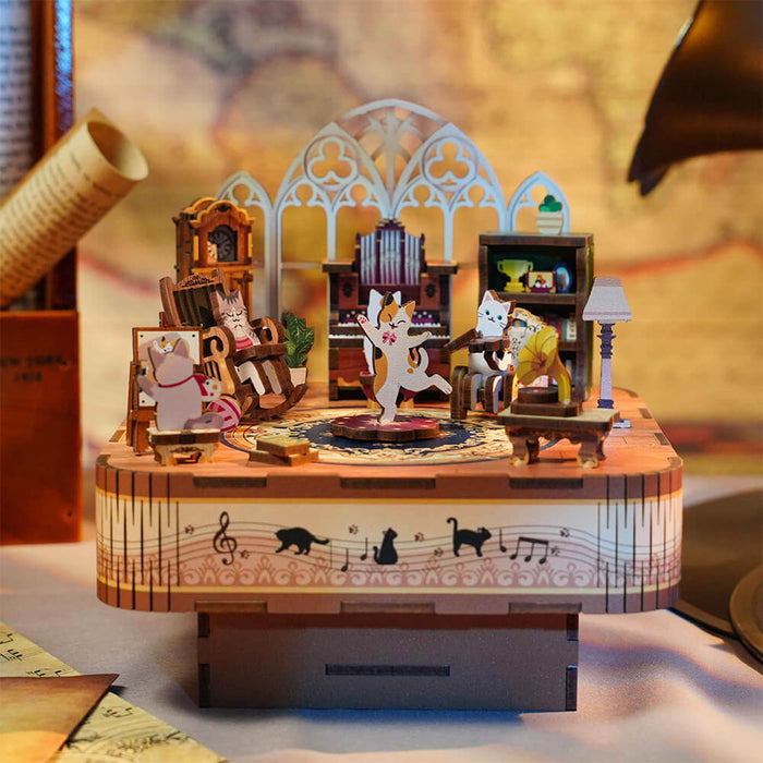 Tonecheer - Cats Family Music Box