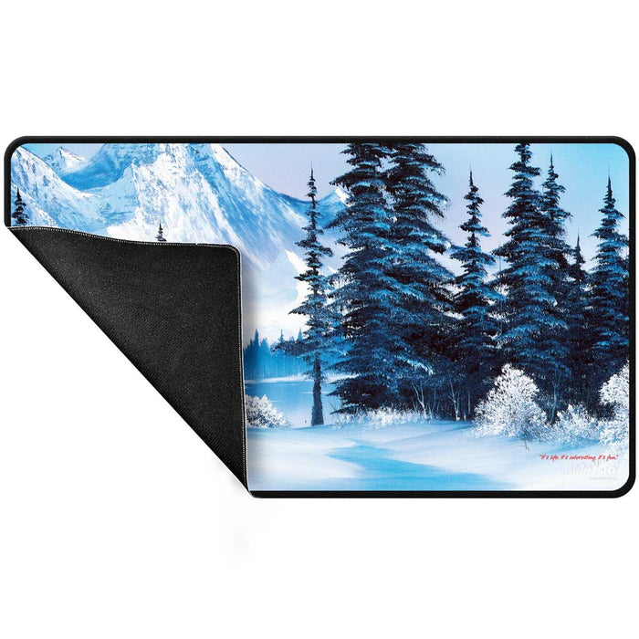 Ultra Pro: Bob Ross Winter Paradise Black Stitched Playmat