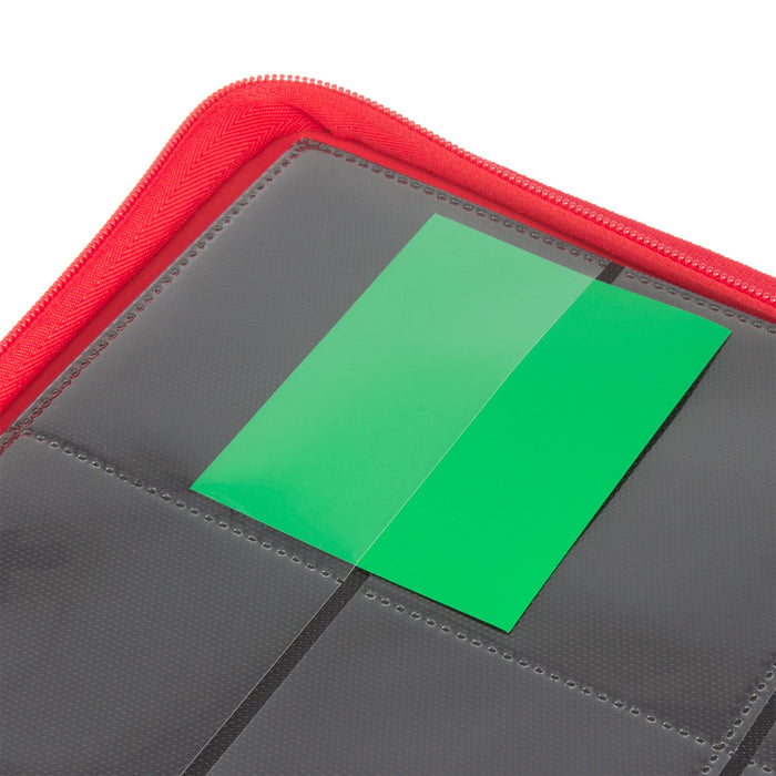 Collectors Series 9 Pocket Zip Trading Card Binder – RED