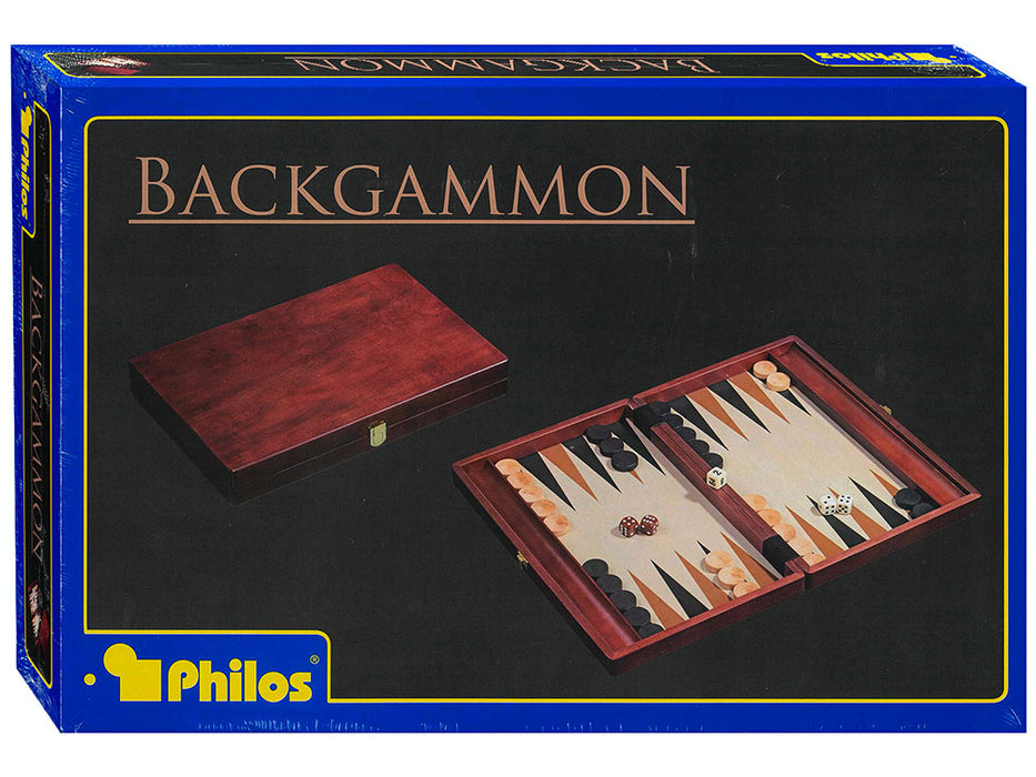 Backgammon 14" Folding Wood