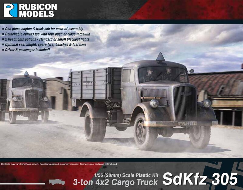 SdKfz 305 3-ton 4x2 Cargo Truck