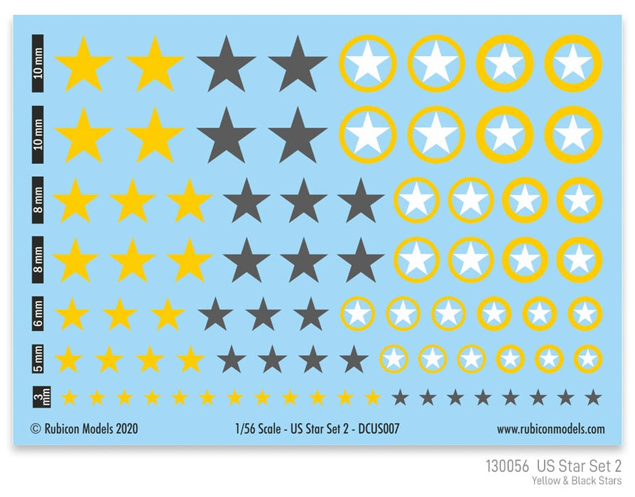 US Star Set Yellow & Dark Grey Stars